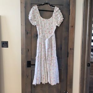 Loveshackfancy x target eyelet & floral midi dress